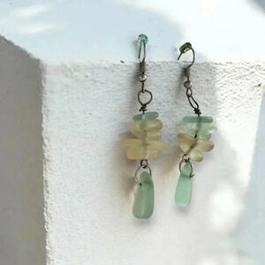 Sea glass artisan  earrings